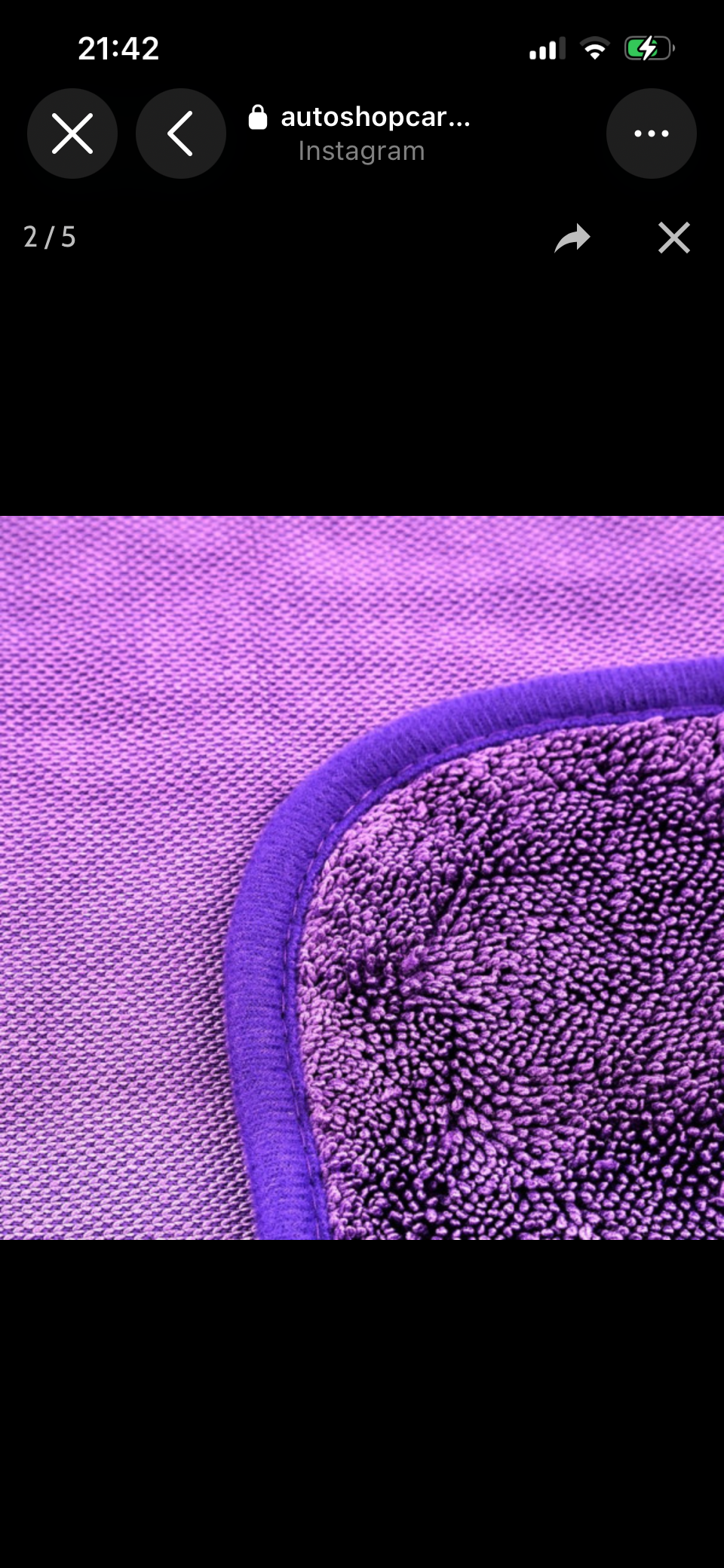 MaxShine – Purple Single Twisted Loop Drying Towel- 600GSM 16″x16″- 3pcs/pack